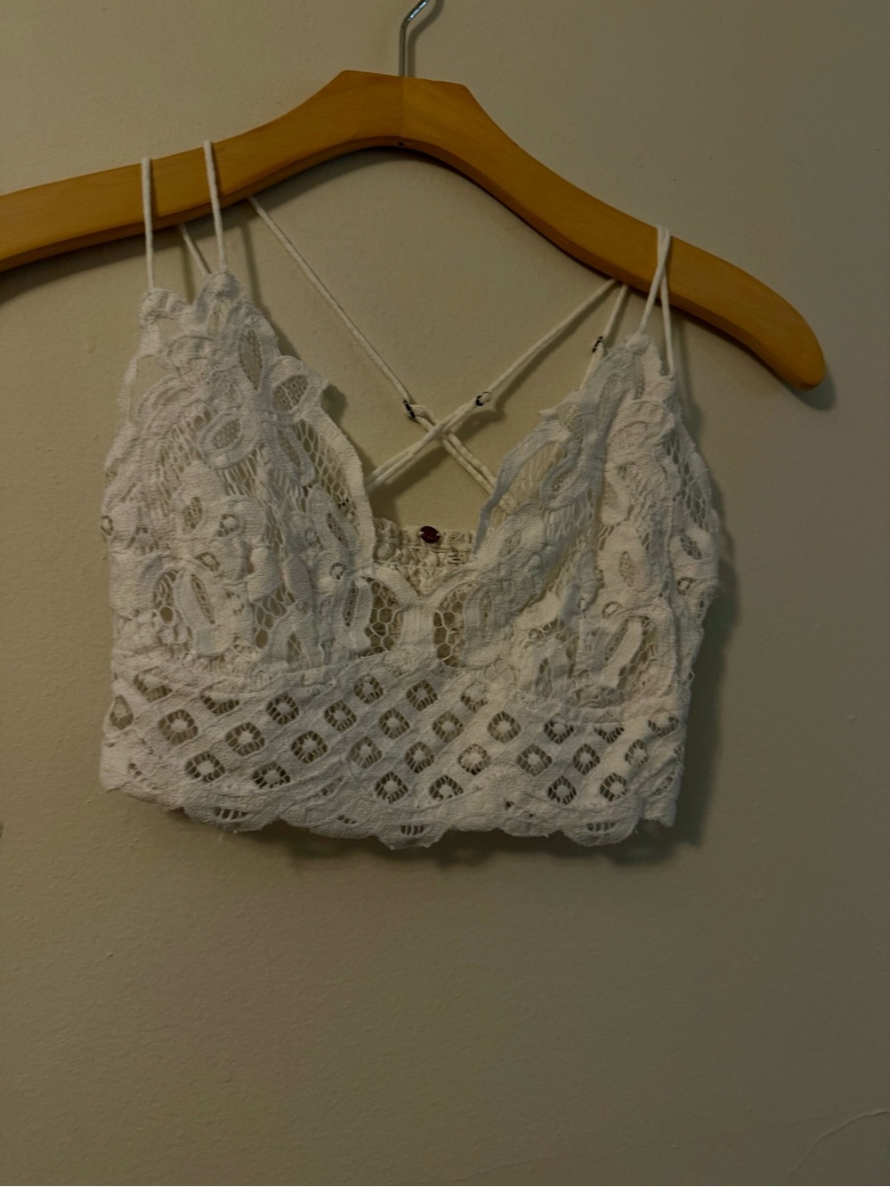 Free people White Lace Bralette Crop Top